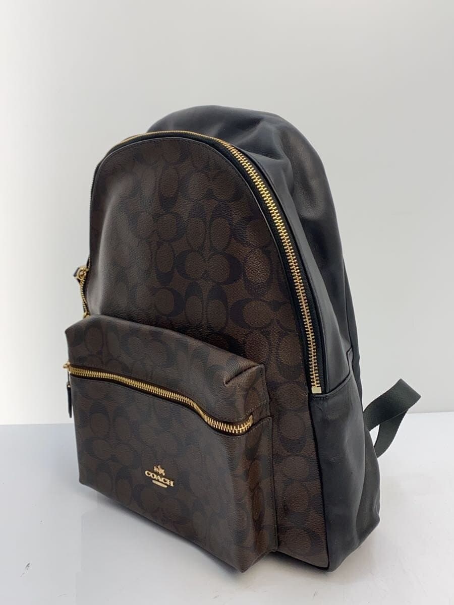 COACH Charlie Backpack_Signature_Black Leather 2