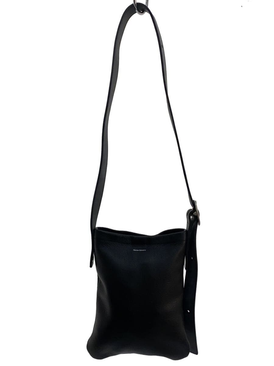 Hender Scheme shoulder bag leather black plain