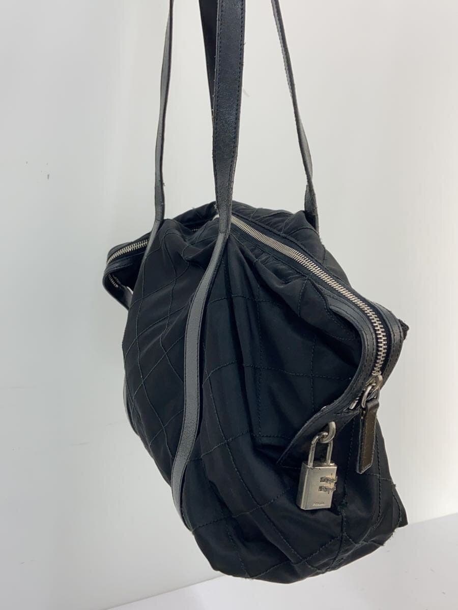 PRADA shoulder bag nylon BLK handle deterioration 2