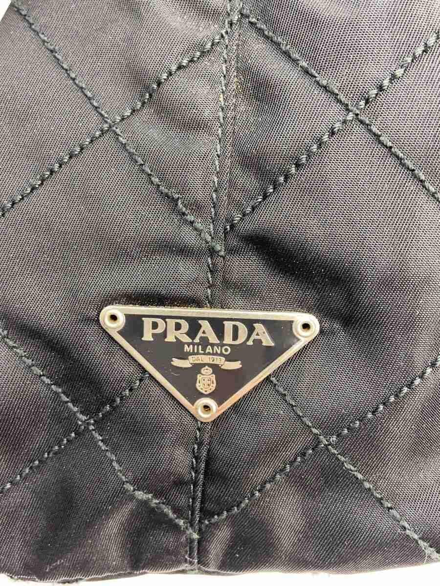 PRADA shoulder bag nylon BLK handle deterioration 4