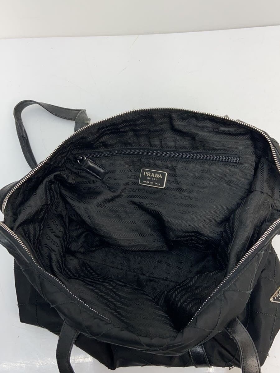 PRADA shoulder bag nylon BLK handle deterioration 6