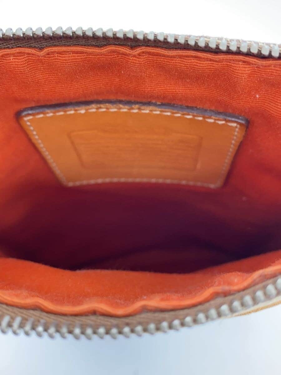 COACH Shoulder Bag Signature Canvas BEG 6