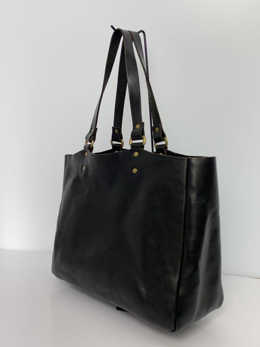 SLOW Tote Bag Bono Leather BLK 2