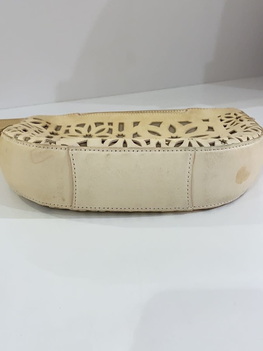 GENTEN Shoulder Bag Leather CRM Solid 4