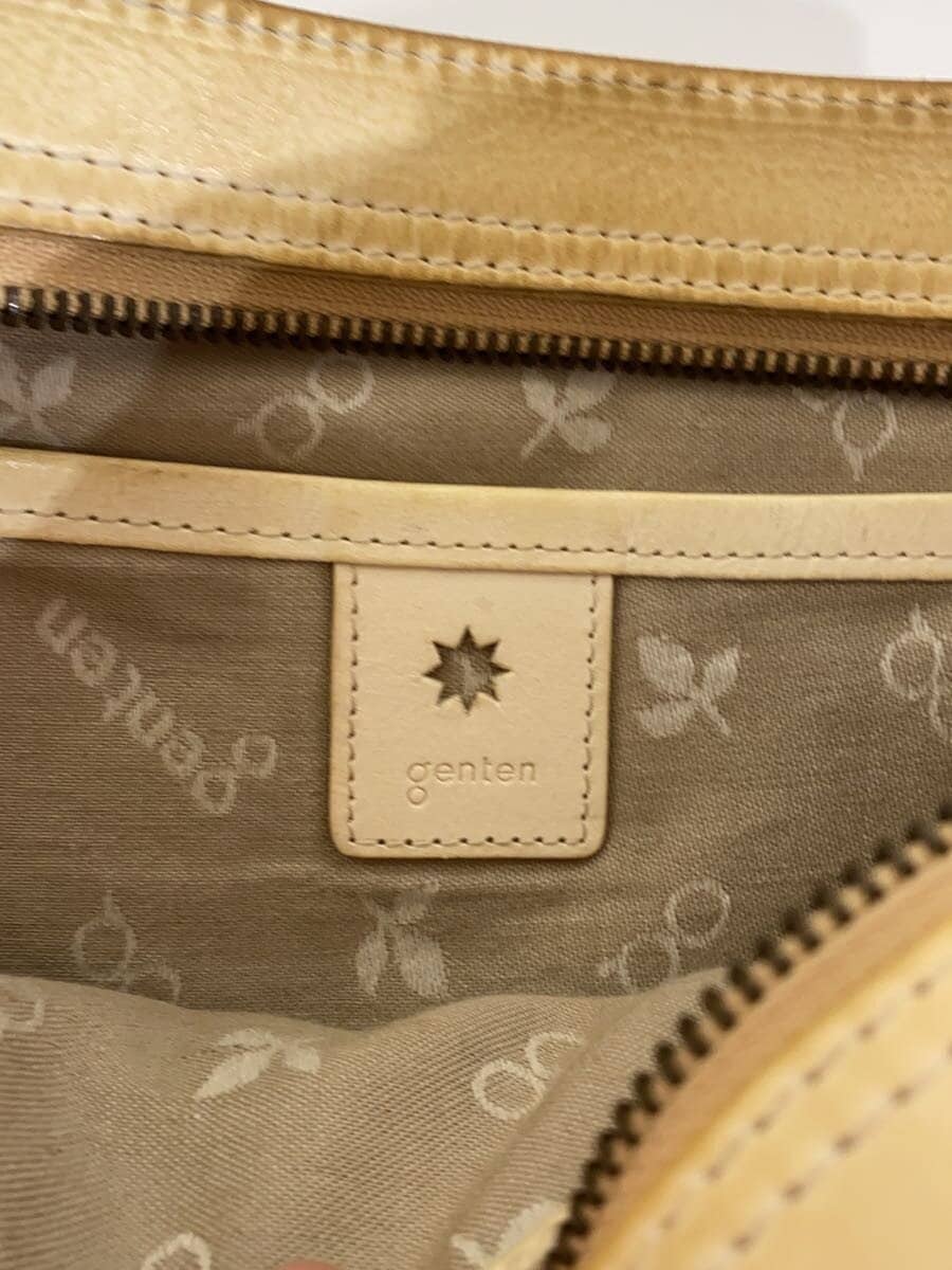 GENTEN Shoulder Bag Leather CRM Solid 5