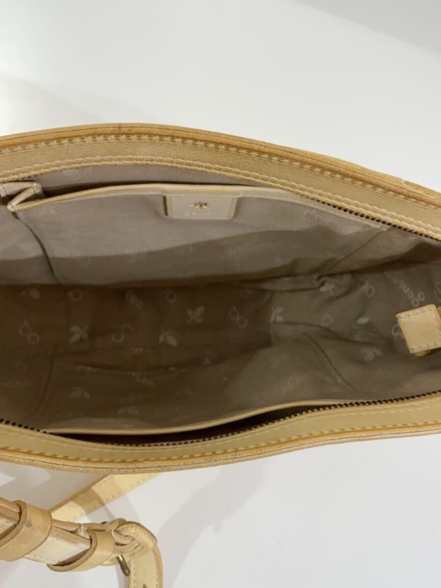 GENTEN Shoulder Bag Leather CRM Solid 6