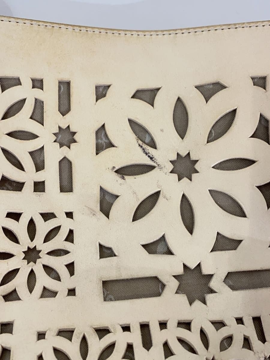 GENTEN Shoulder Bag Leather CRM Solid 7