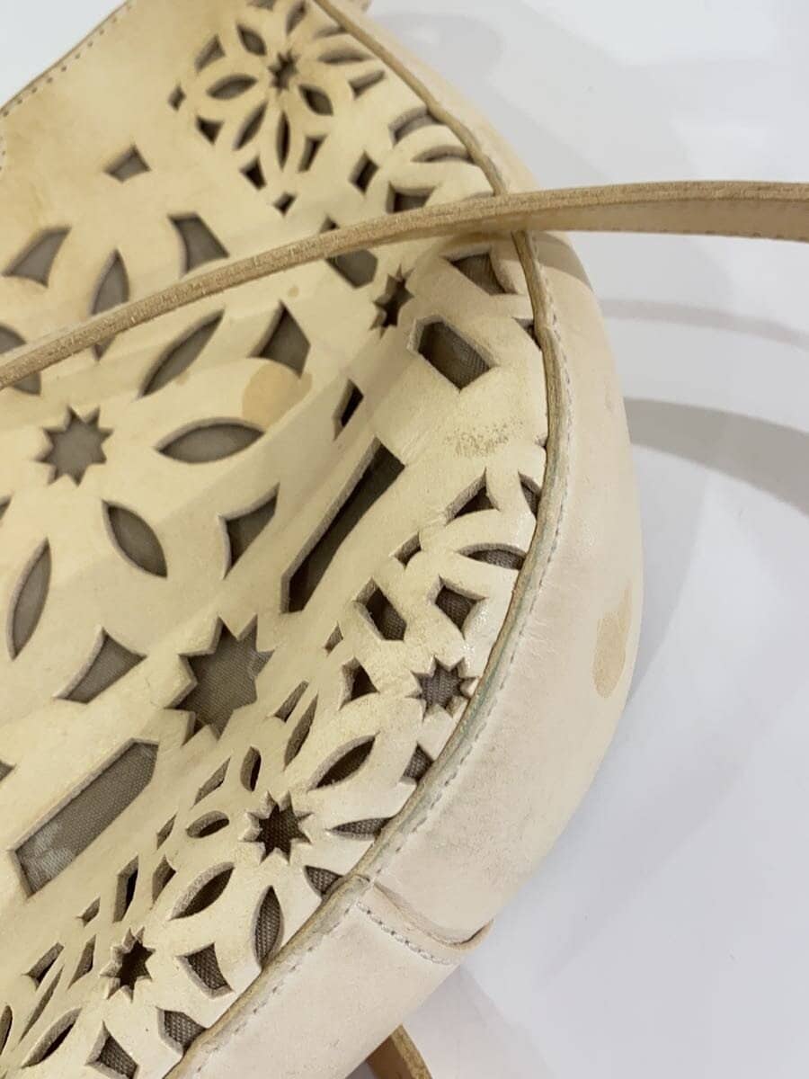 GENTEN Shoulder Bag Leather CRM Solid 8