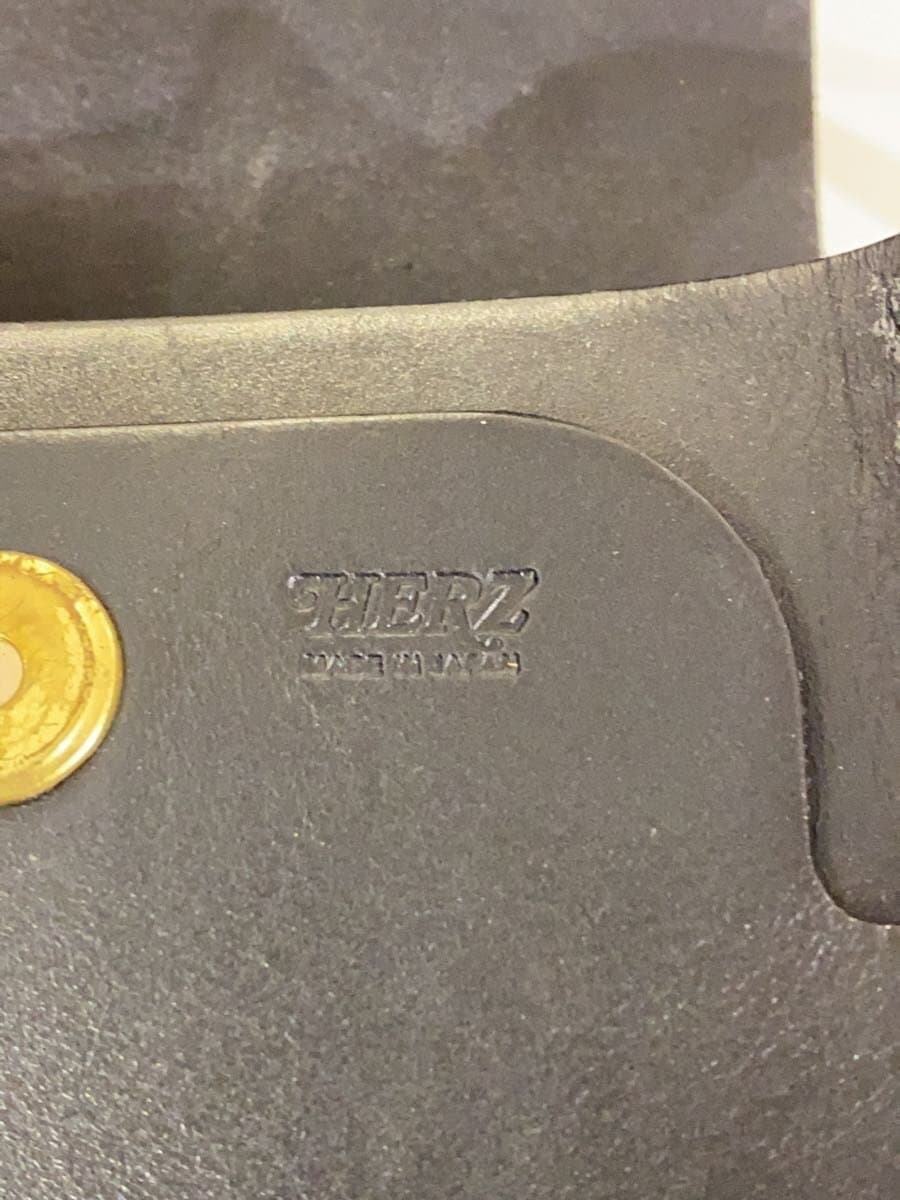 HERZ Pochette Shoulder Bag Leather BLK Solid 5