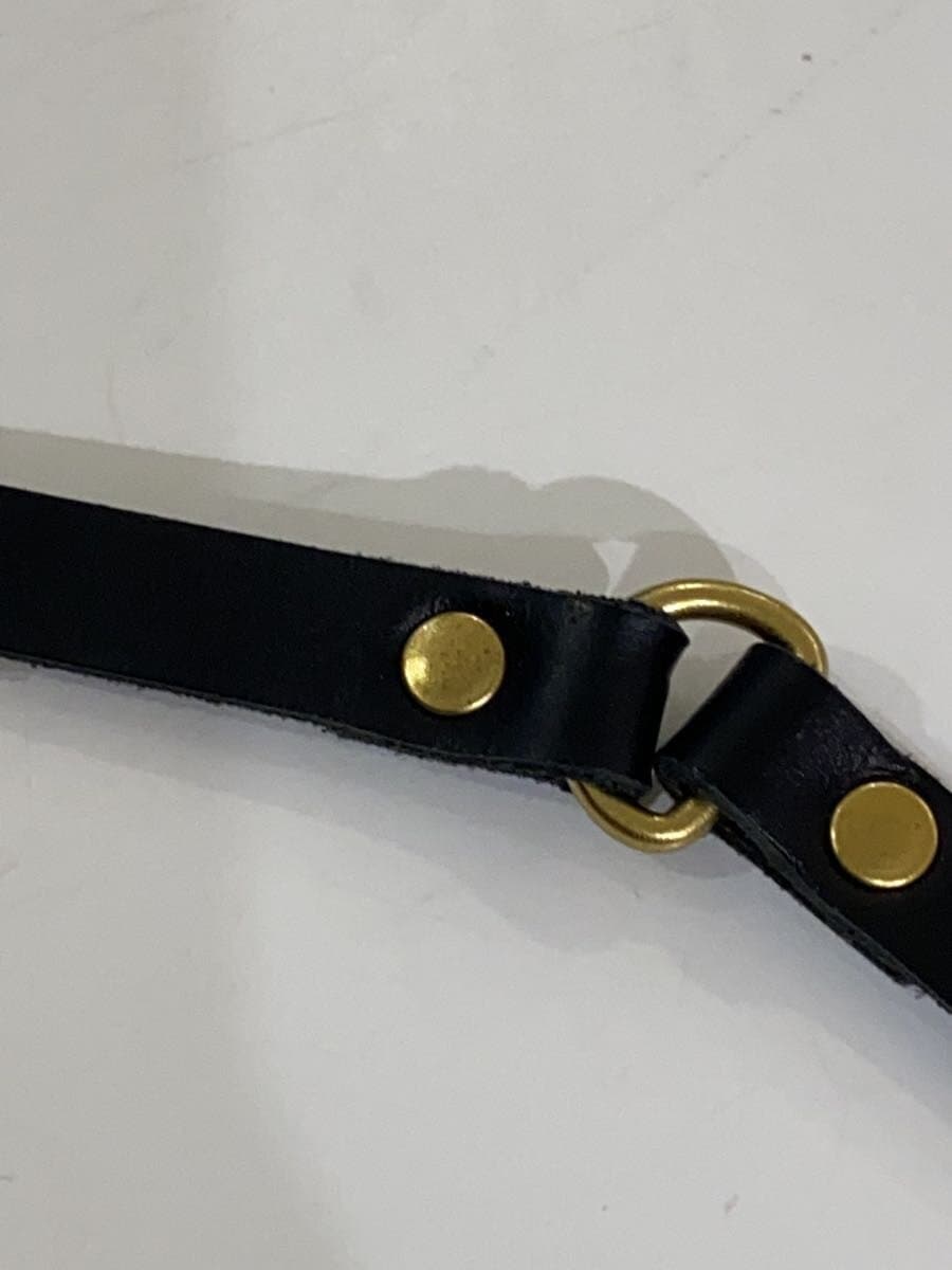 HERZ Pochette Shoulder Bag Leather BLK Solid 9