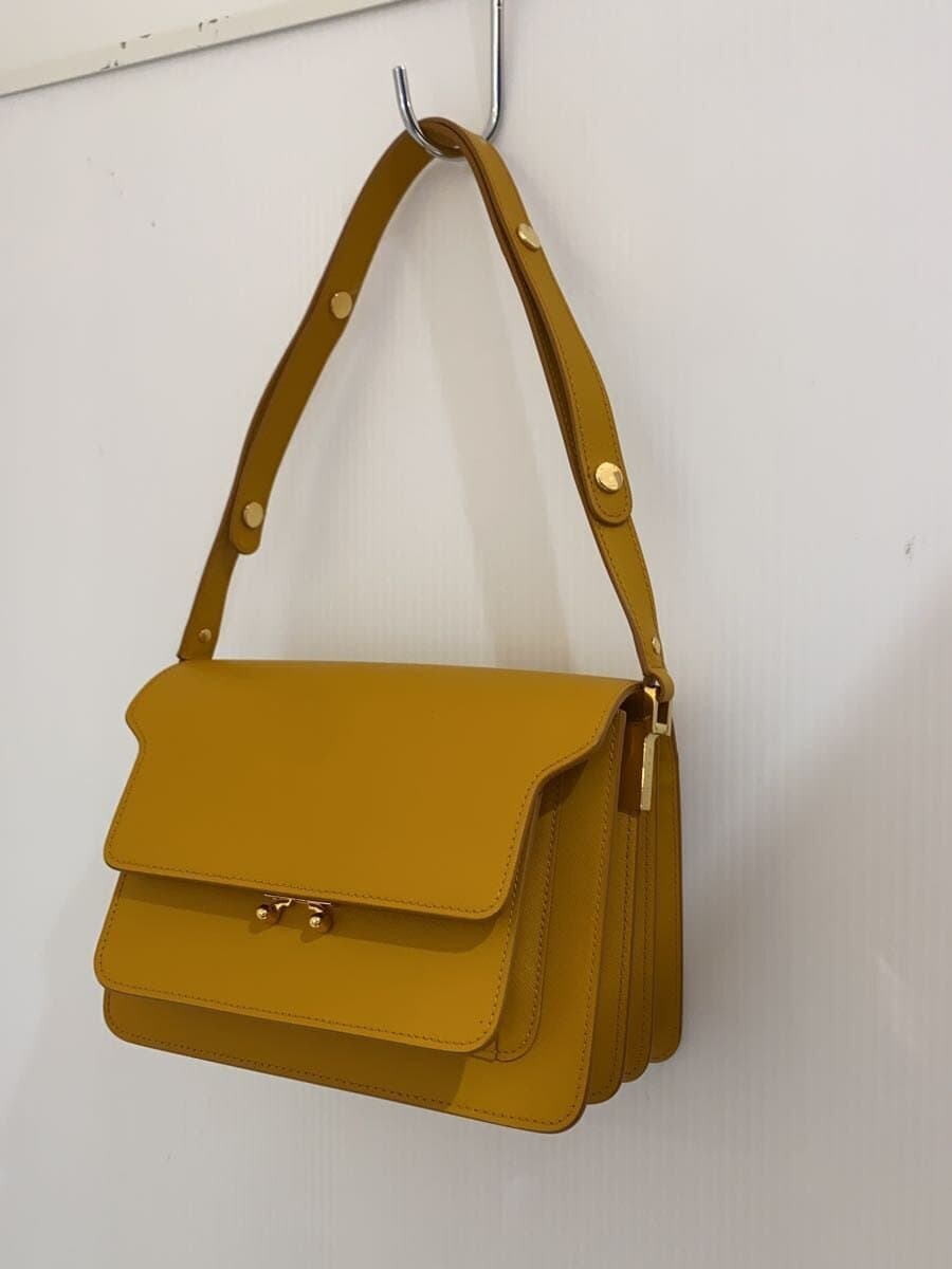 MARNI Shoulder Bag Leather YLW SBMPN09U07LV520Z390W TRUNK 2