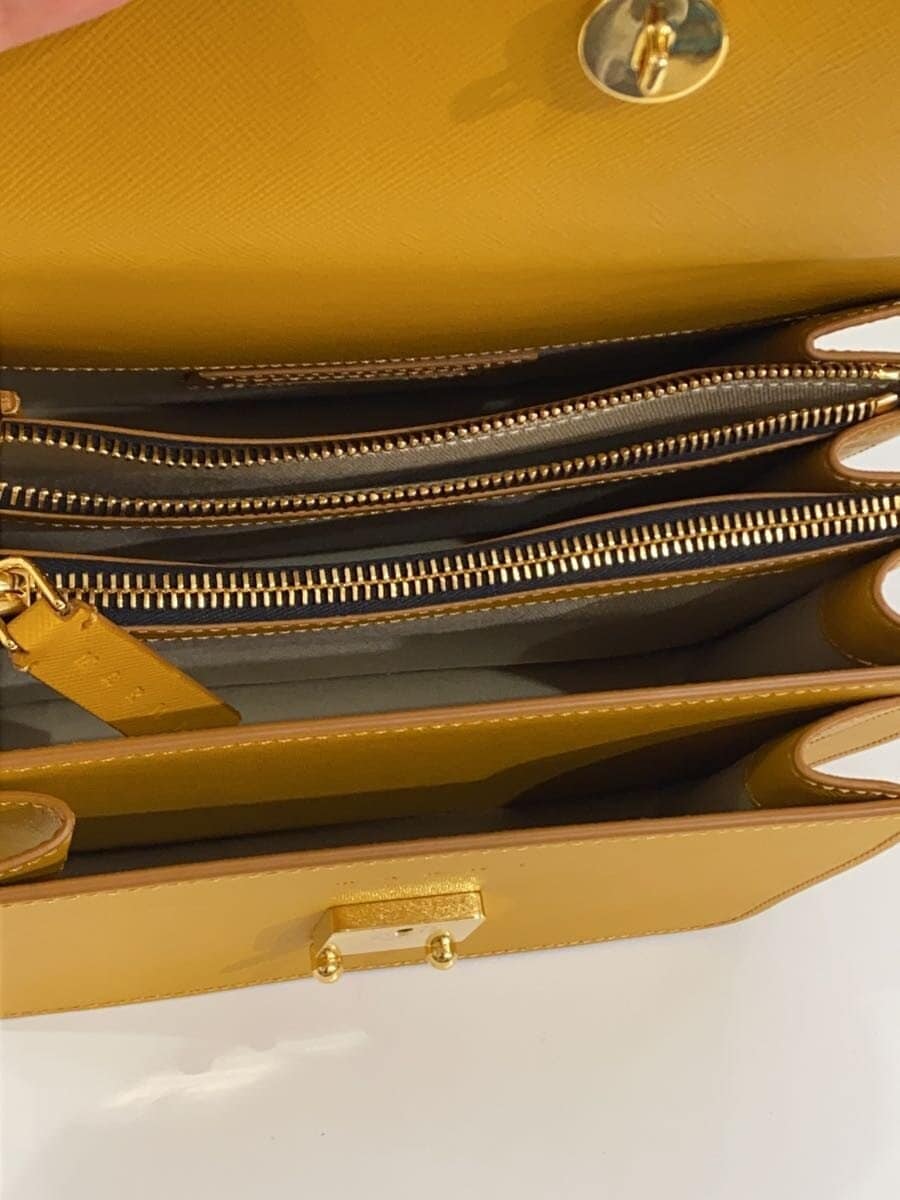 MARNI Shoulder Bag Leather YLW SBMPN09U07LV520Z390W TRUNK 6