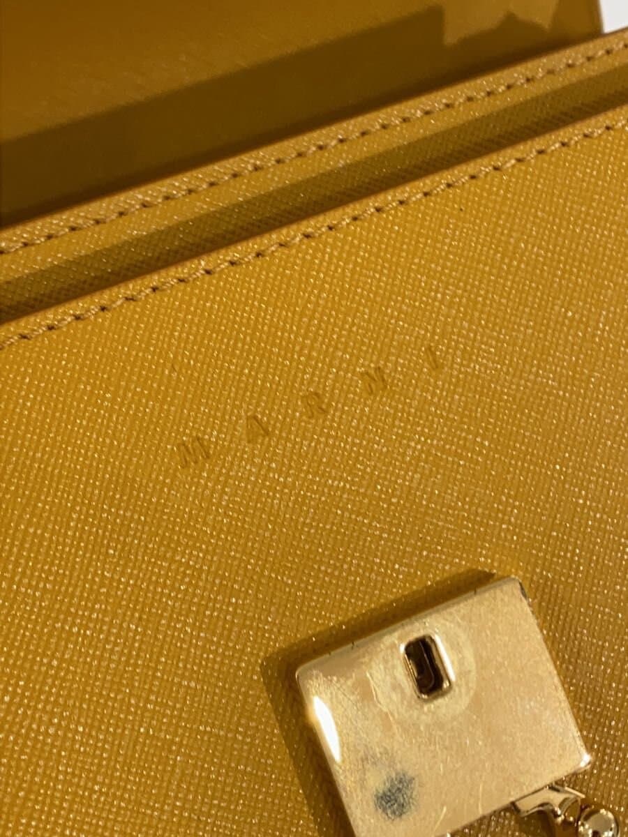 MARNI Shoulder Bag Leather YLW SBMPN09U07LV520Z390W TRUNK 8