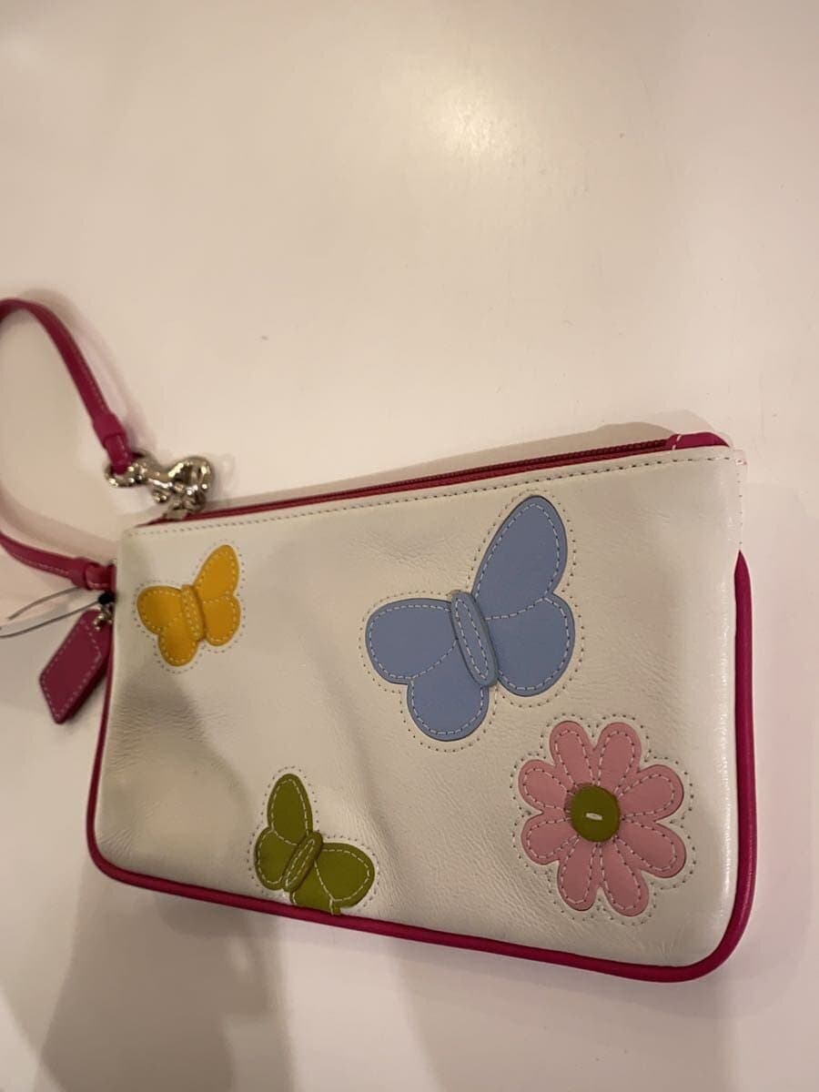 COACH Butterfly Pouch WHT 2