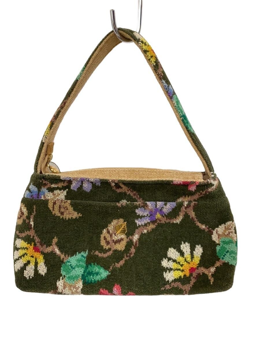 FEILER Chenille Weave Bag GRN Floral