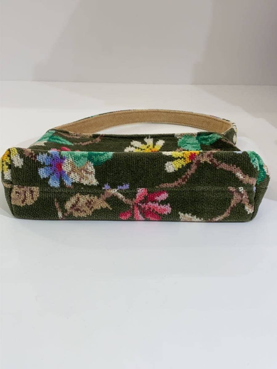 FEILER Chenille Weave Bag GRN Floral 4