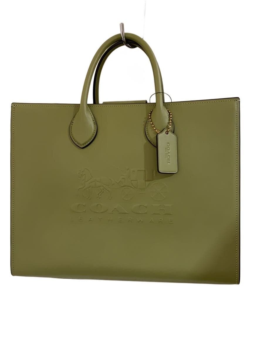 COACH tote bag leather GRN plain CR684 Ace Tote 35