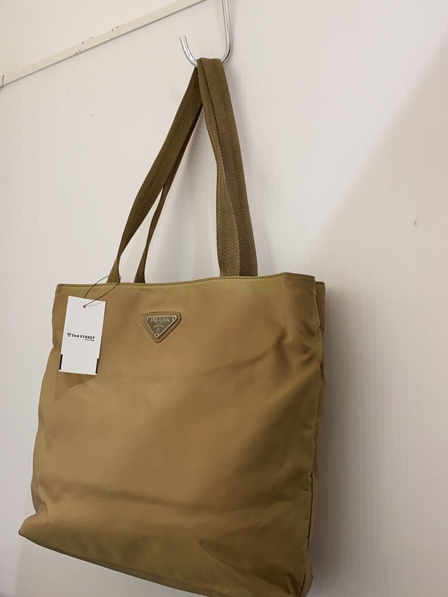 PRADA Tote Bag Nylon BEG 2