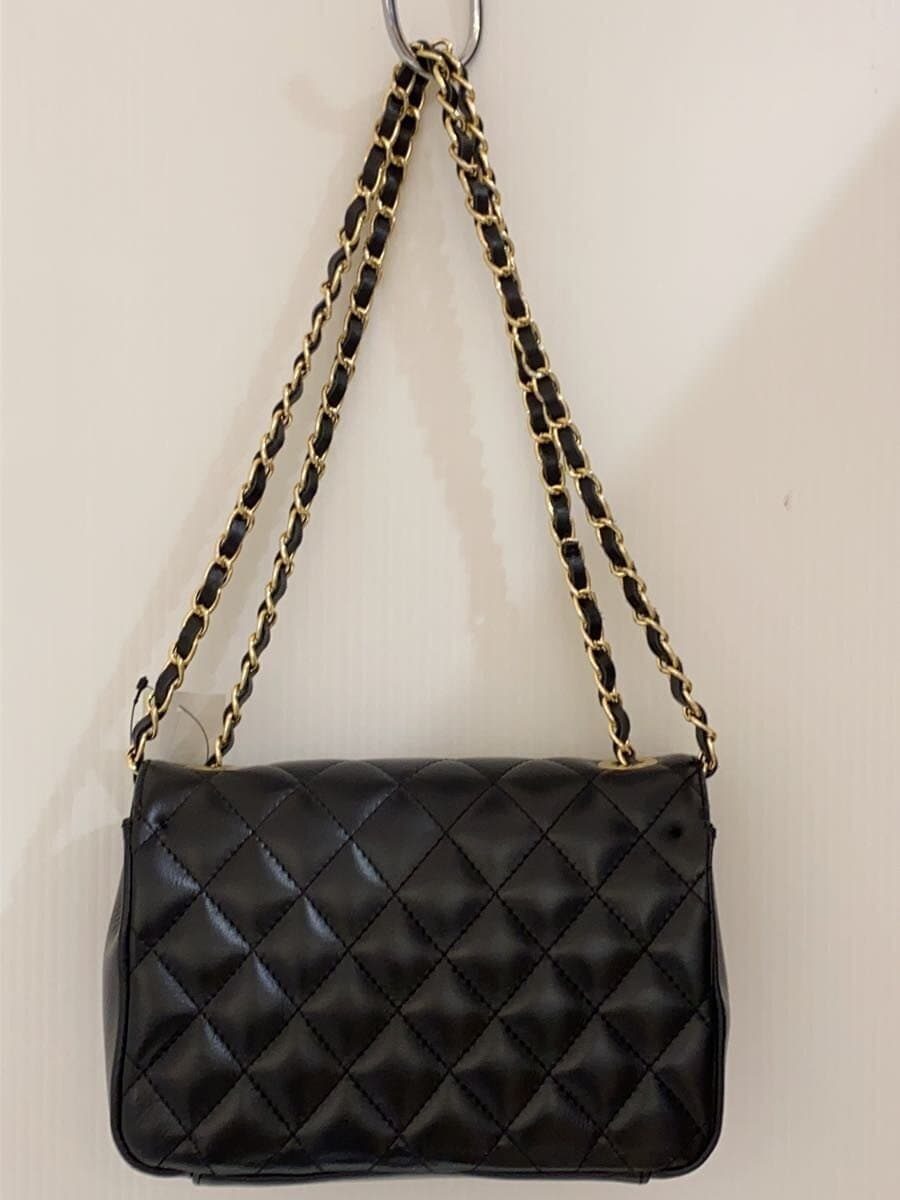 Maison Vincent Shoulder Bag Cowhide Black Solid Color 3