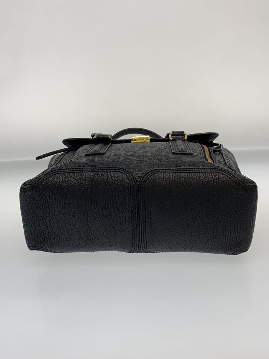 3.1 Phillip Lim Tote Bag Leather BLK Solid 4