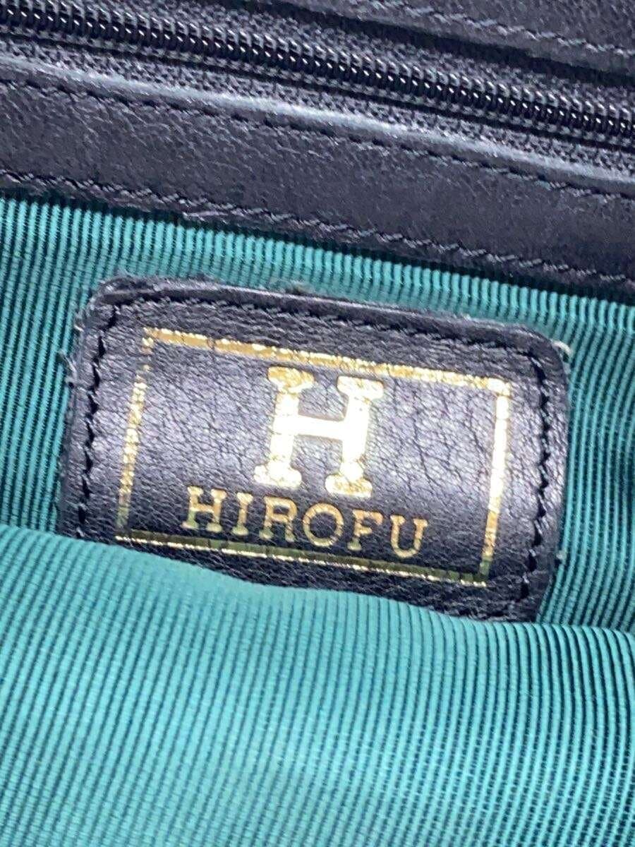 HIROFU Backpack Leather Black Plain 5