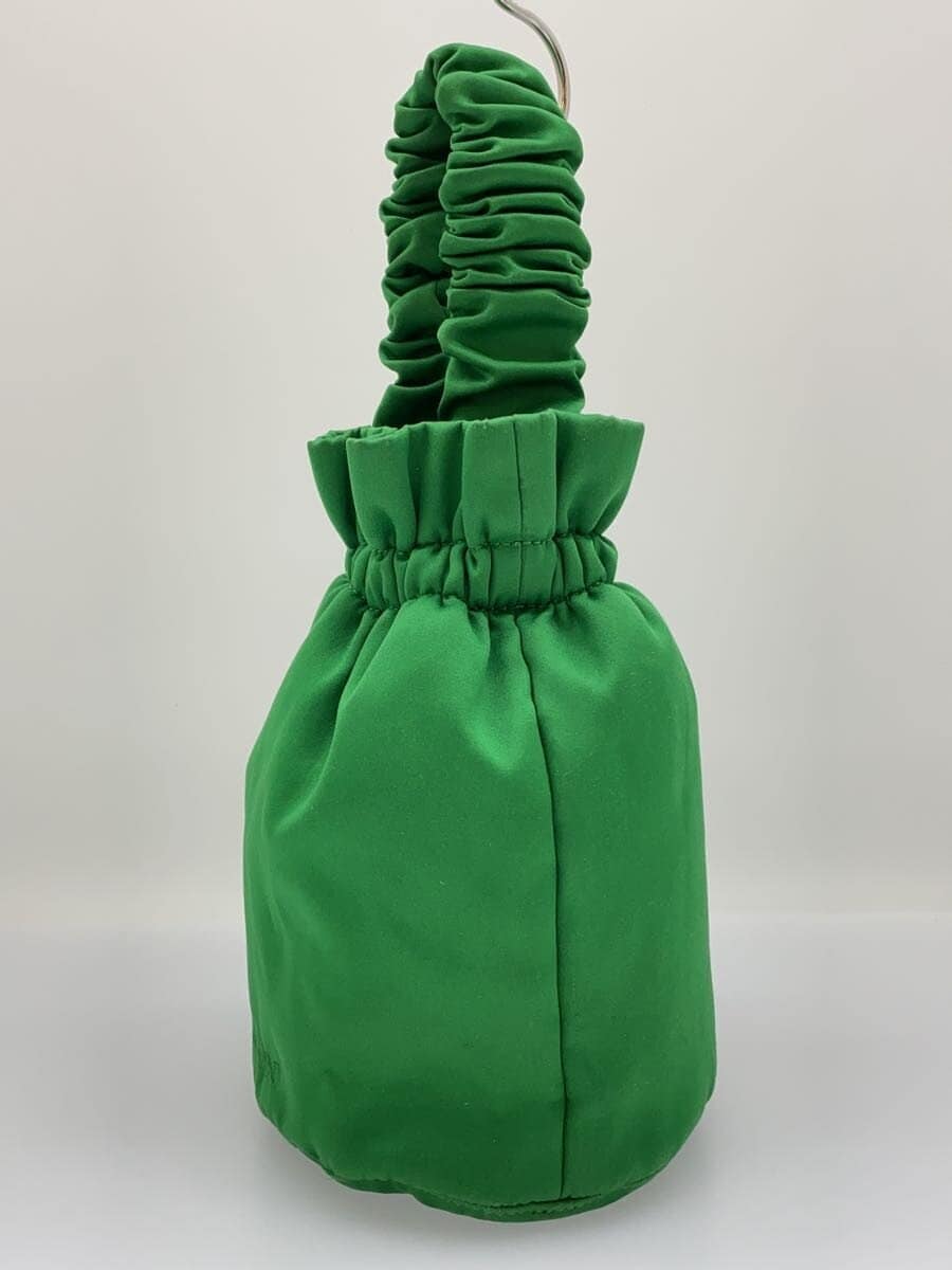 GANNI Shoulder Bag Polyester Green Solid Color 2