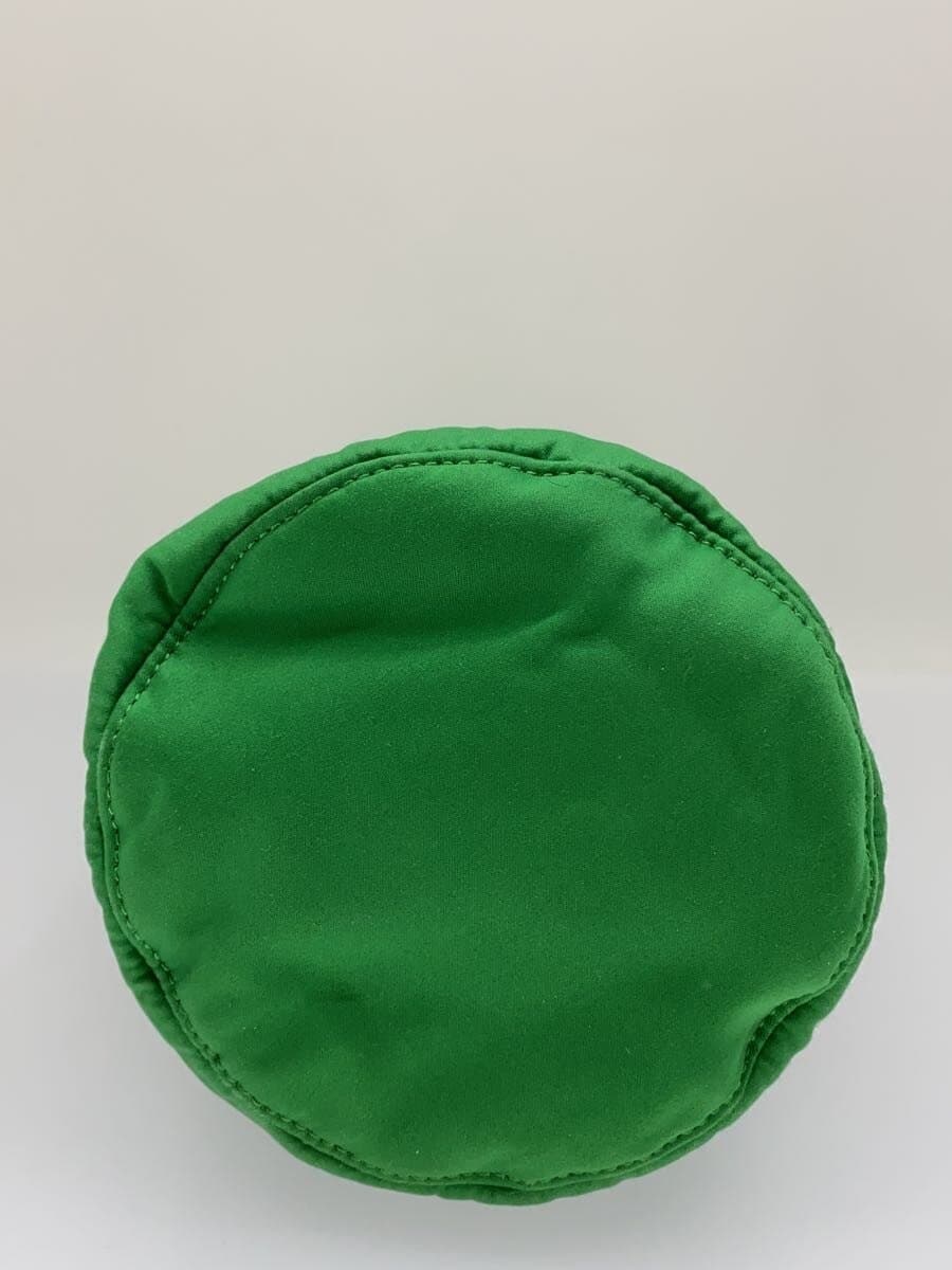 GANNI Shoulder Bag Polyester Green Solid Color 4