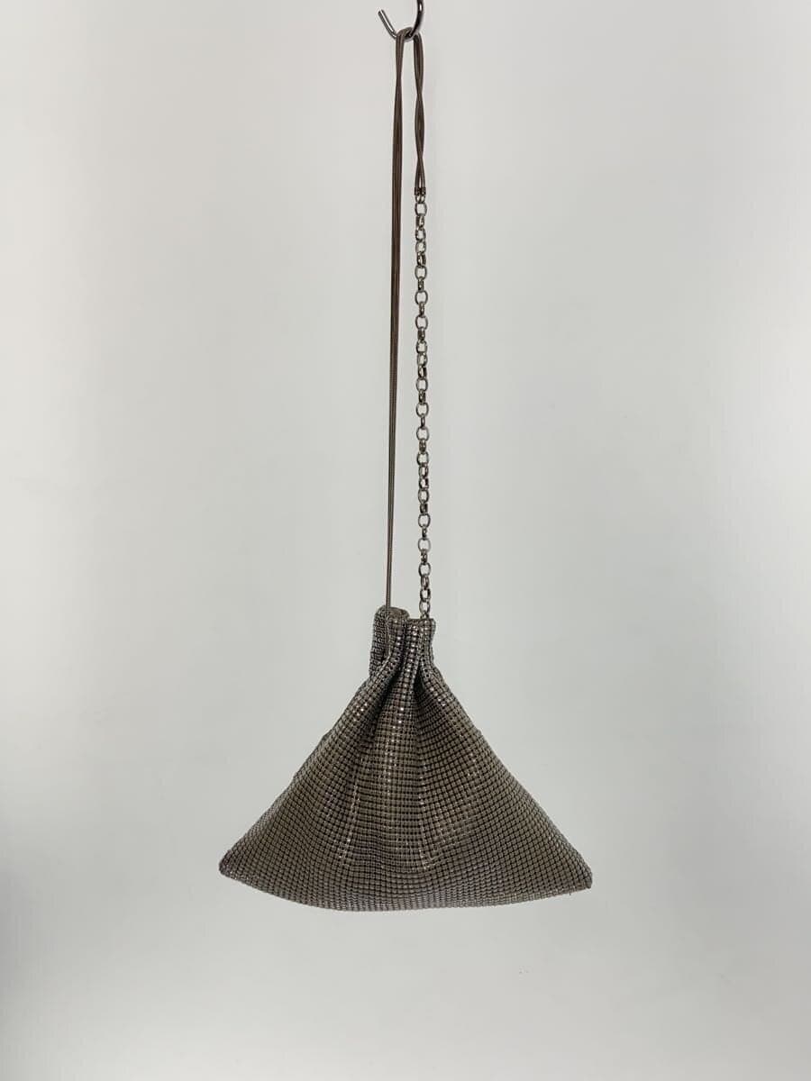 BIGOTRECHILLY PURSE METAL Shoulder Bag -- SLV Solid Color 3