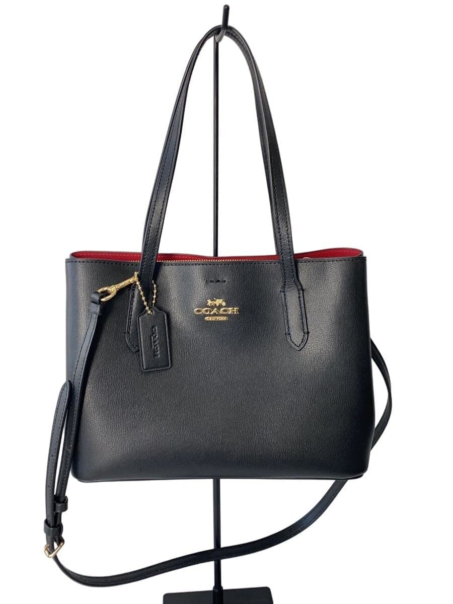 COACH Handbag Leather BLK F73277