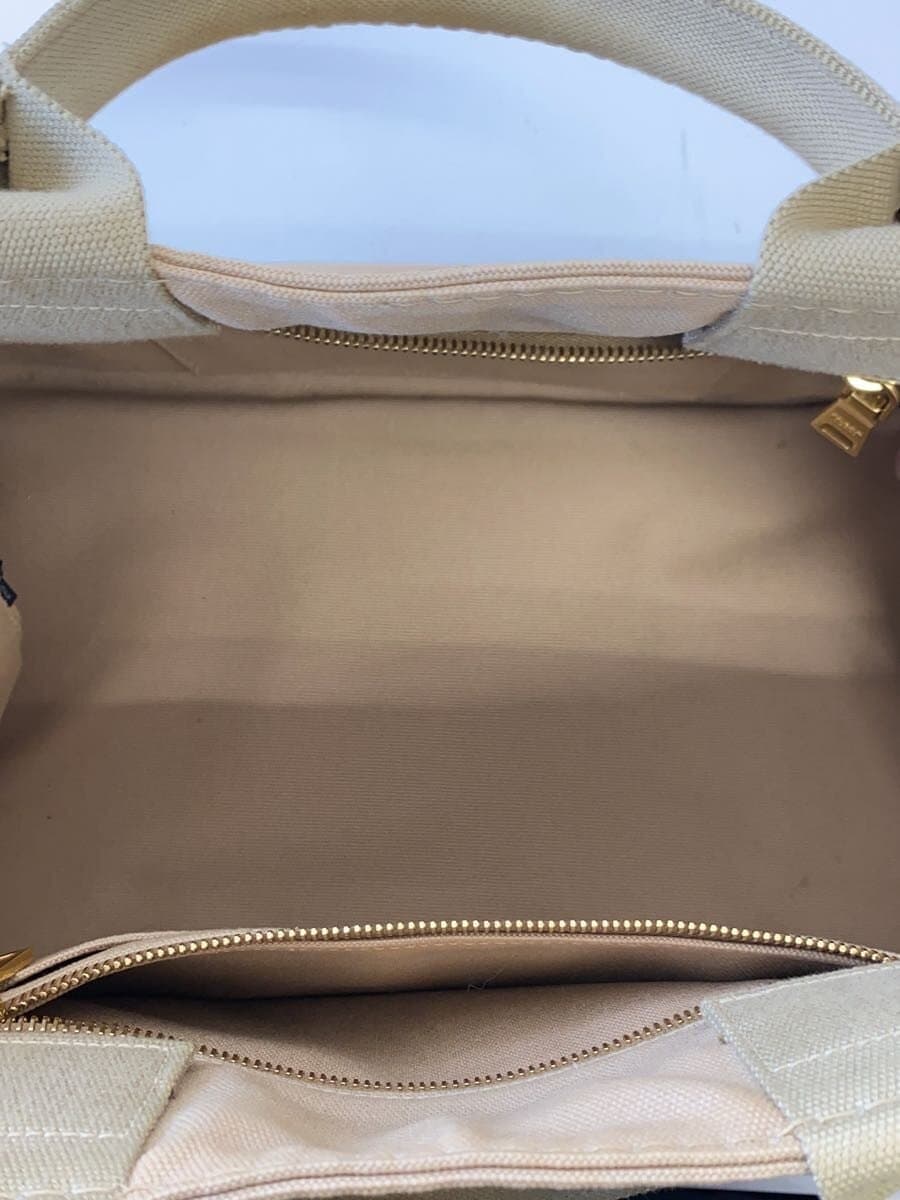 PRADA Shoulder Bag Canvas BEG 6