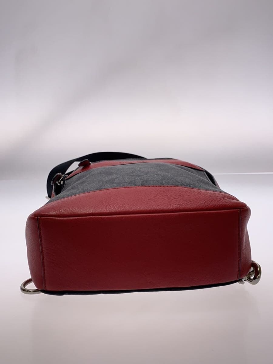 COACH Backpack Leather RED F72043 4