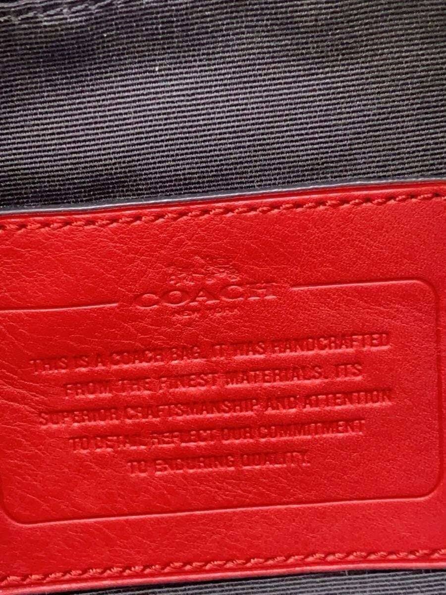 COACH Backpack Leather RED F72043 5