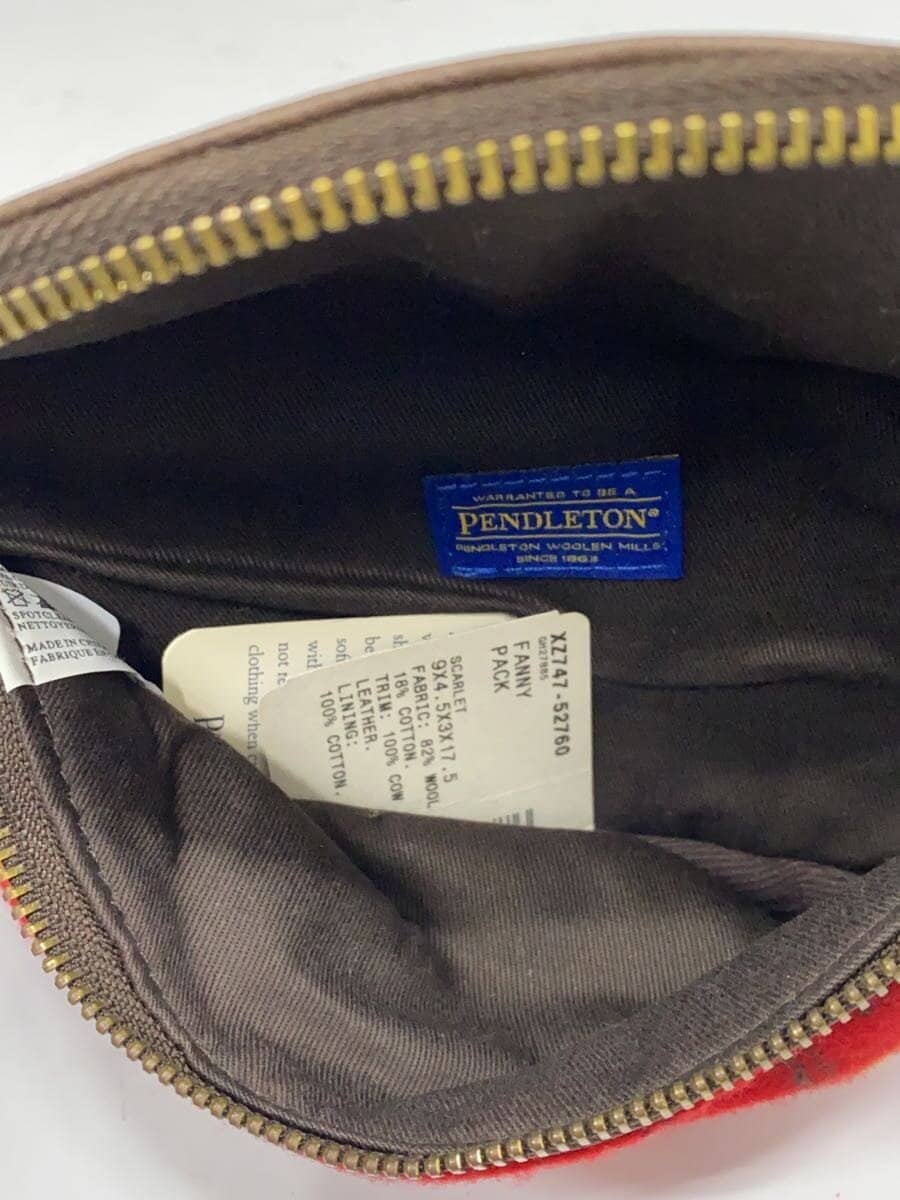 PENDLETON Shoulder Bag Wool RED XZ747-52760 6