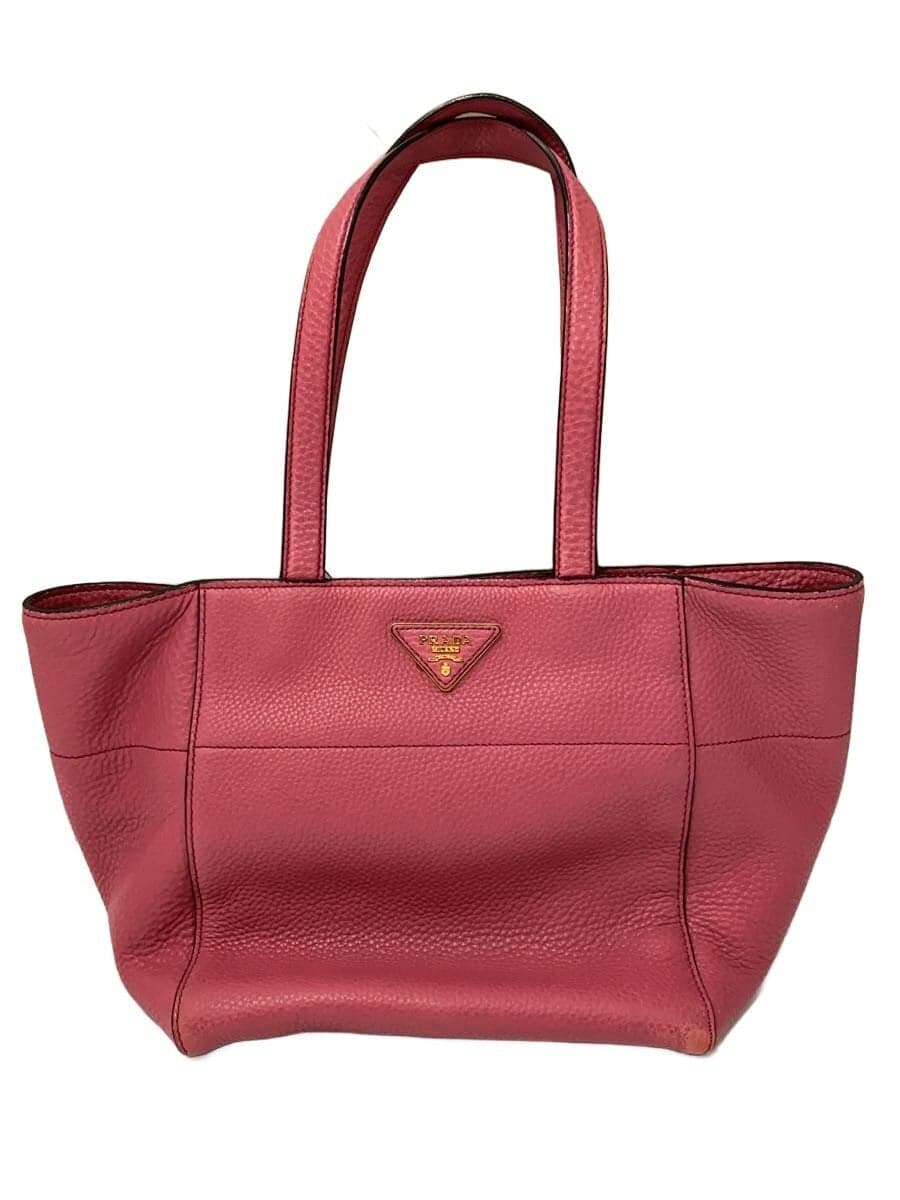 PRADA Tote Bag Cowhide PNK