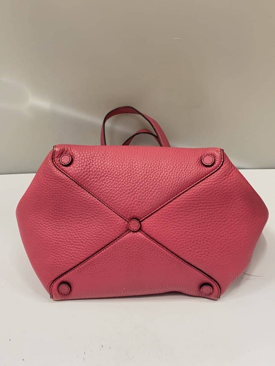 PRADA Tote Bag Cowhide PNK 4