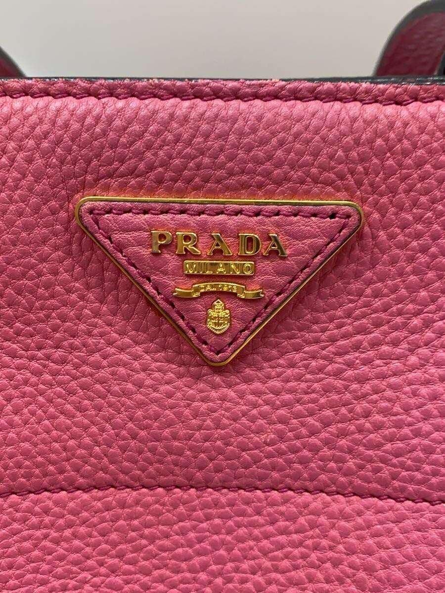 PRADA Tote Bag Cowhide PNK 5