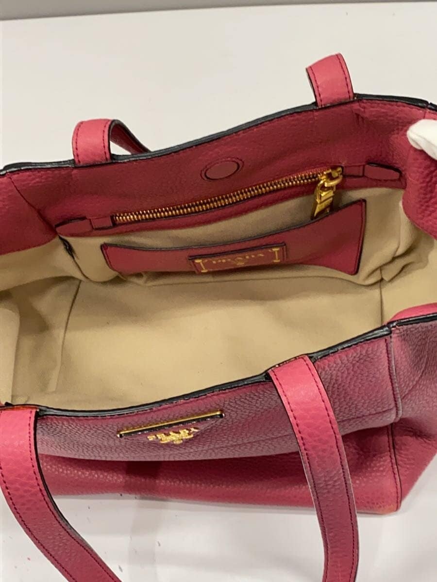 PRADA Tote Bag Cowhide PNK 6