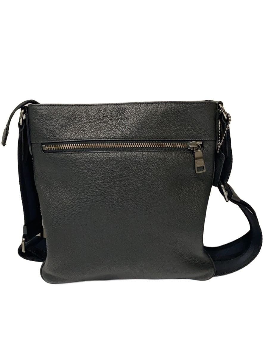 COACH Shoulder Bag Leather BLK