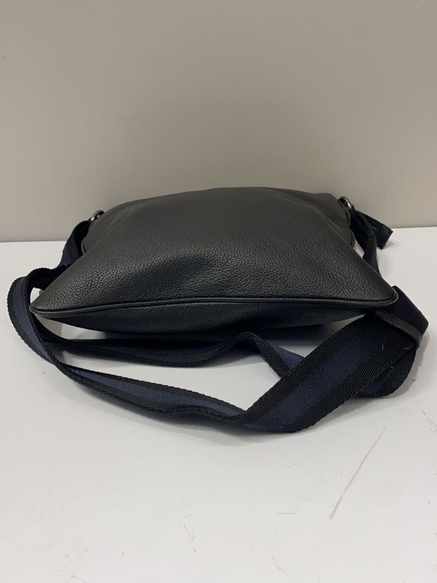 COACH Shoulder Bag Leather BLK 4