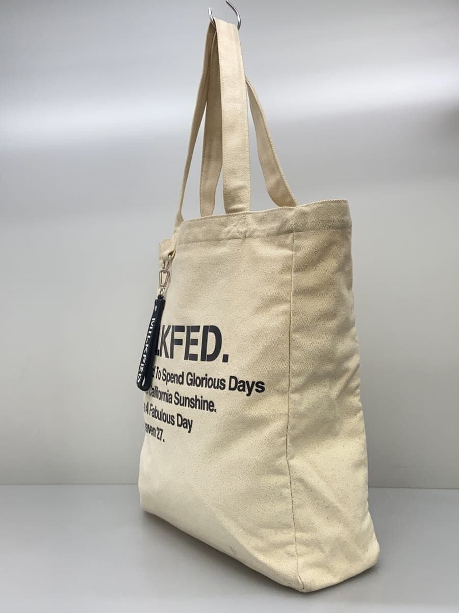 MILK FED. Tote Bag Canvas CRM Solid 2