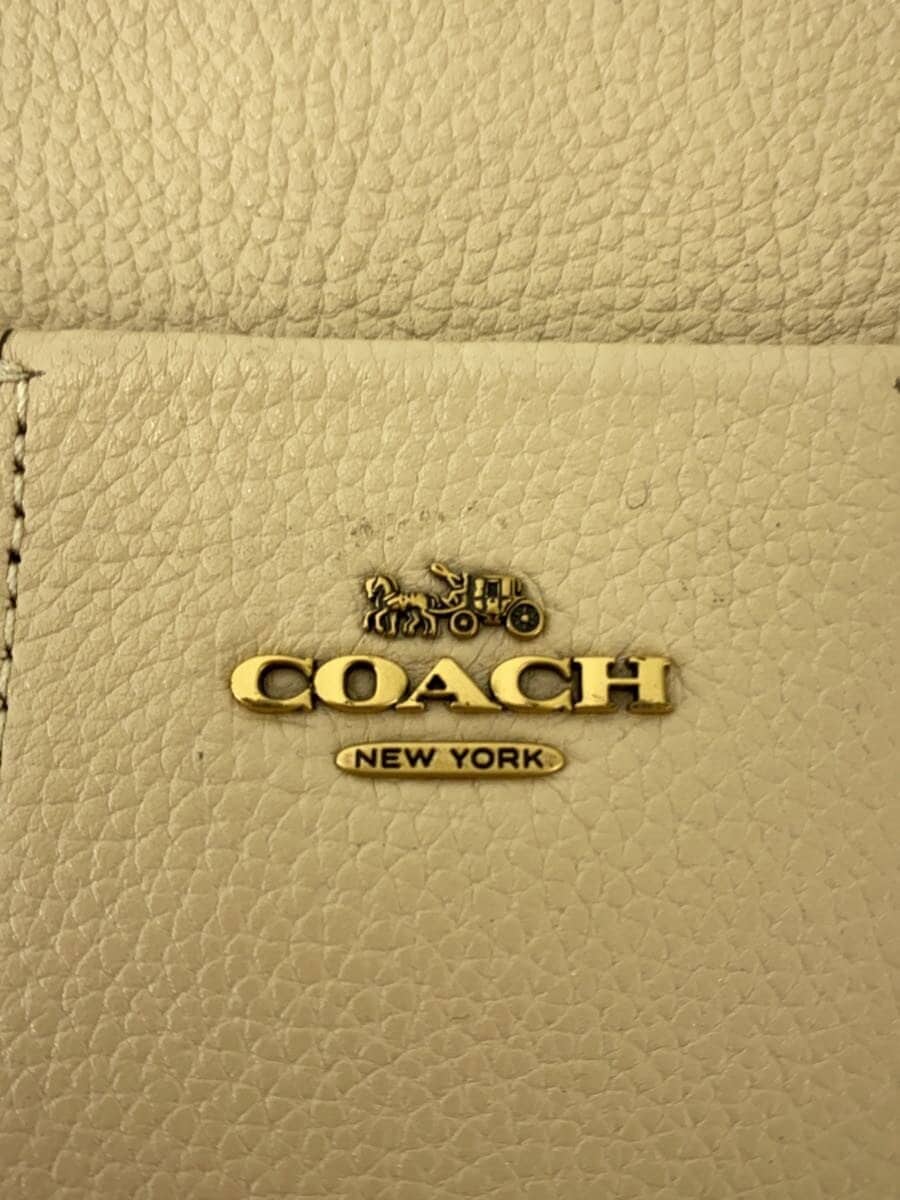 COACH Shoulder Bag Canvas BEG M2079-5475 Signature 5