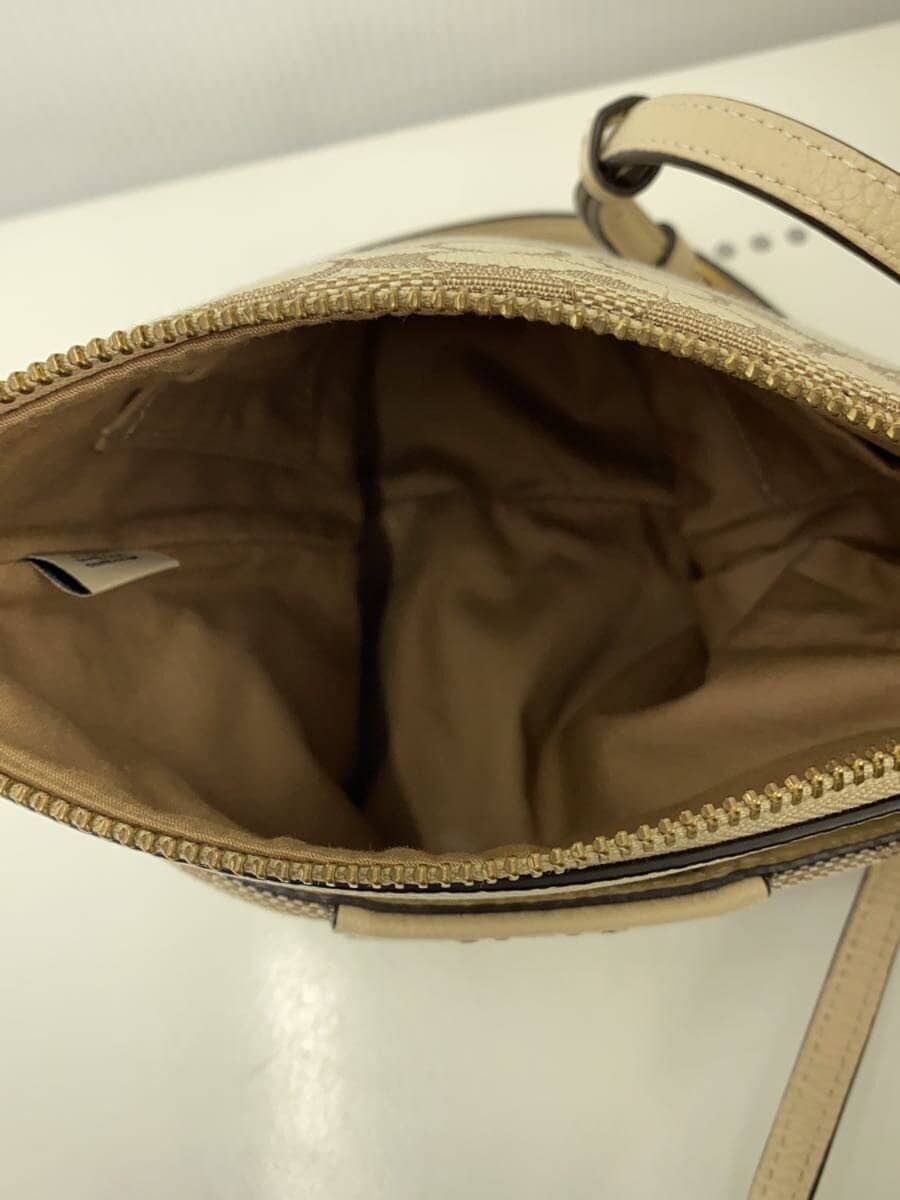 COACH Shoulder Bag Canvas BEG M2079-5475 Signature 6