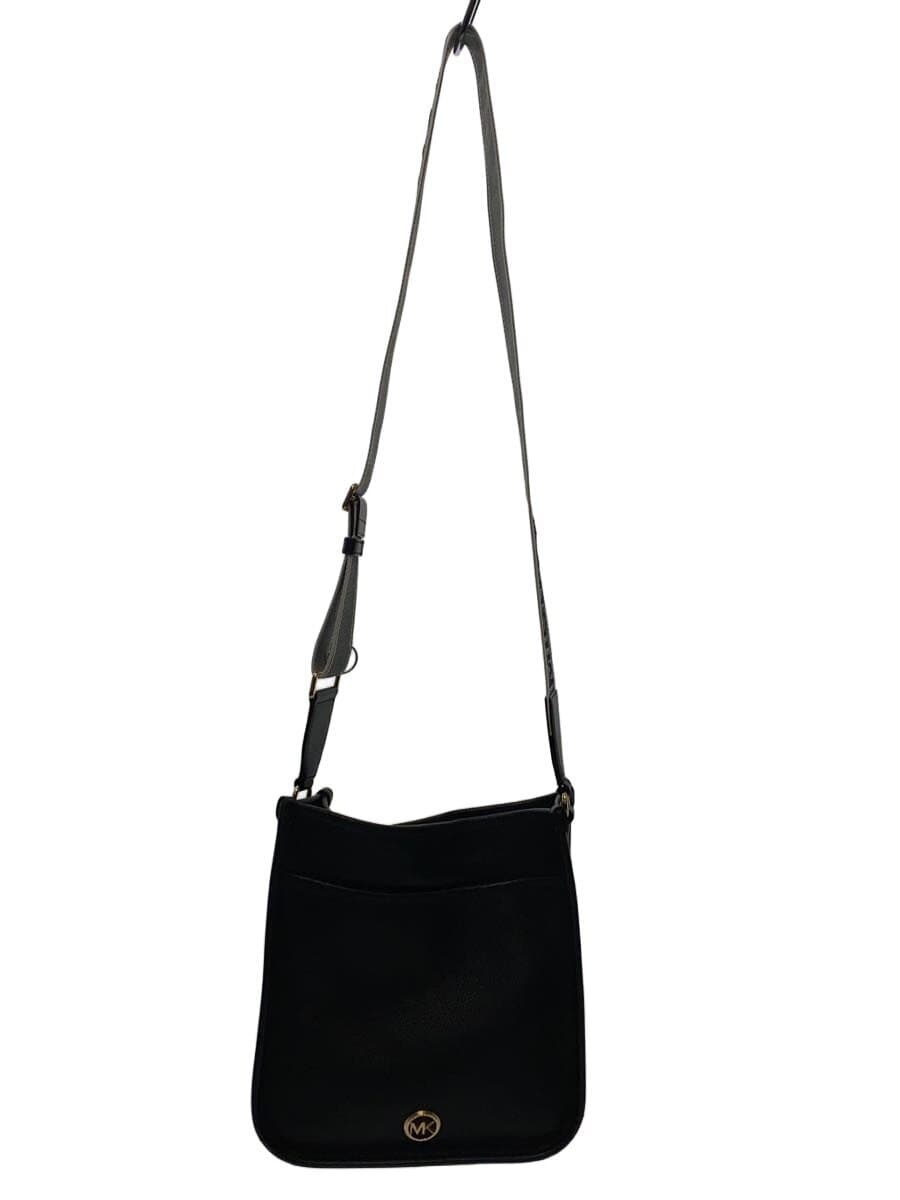 MICHAEL KORS Shoulder Bag Leather Black BA-2308