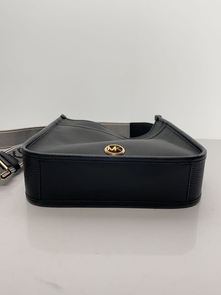 MICHAEL KORS Shoulder Bag Leather Black BA-2308 4
