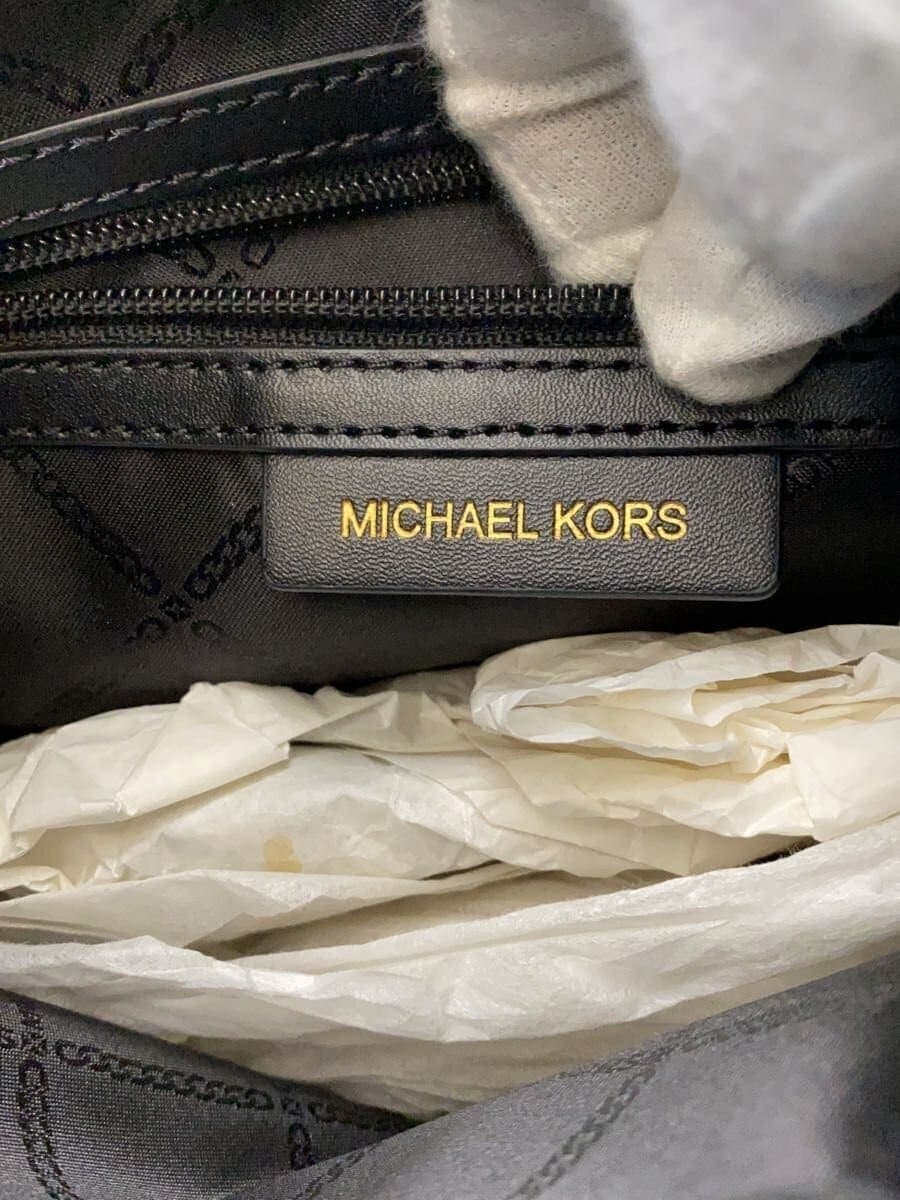 MICHAEL KORS Shoulder Bag Leather Black BA-2308 6