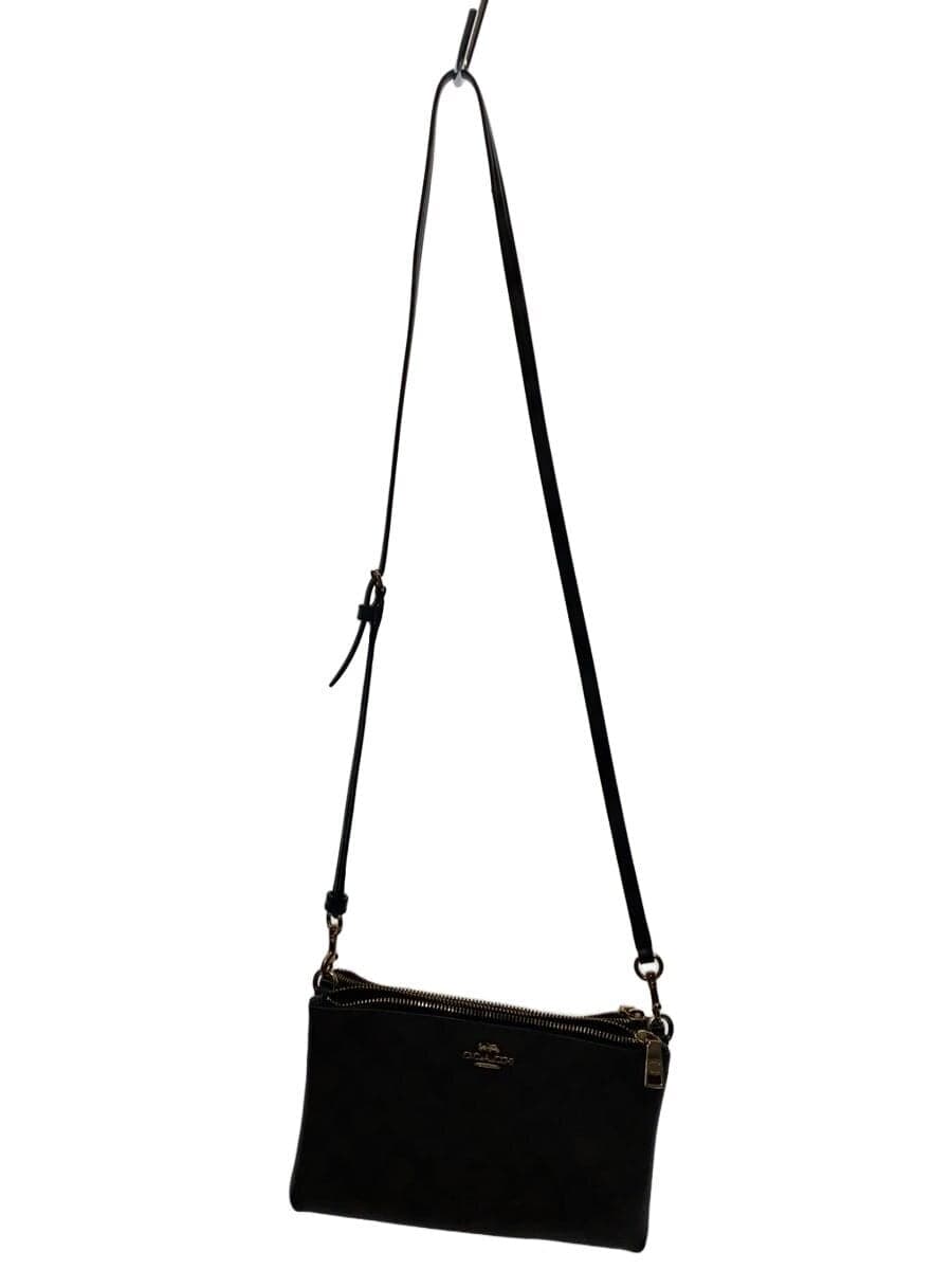 COACH Shoulder Bag Leather All-Over Print F58328