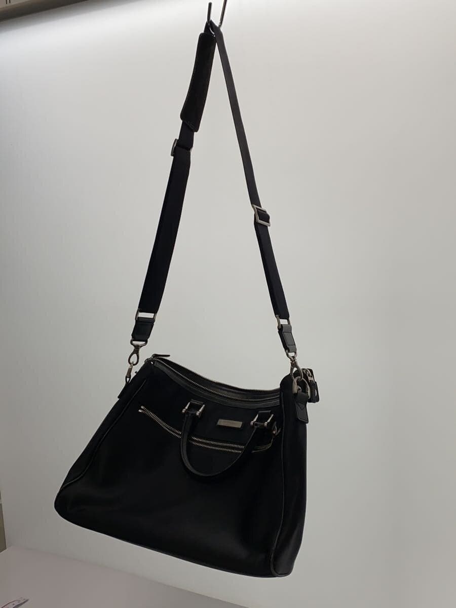 BURBERRY Business Bag Nylon Black Solid Color 2