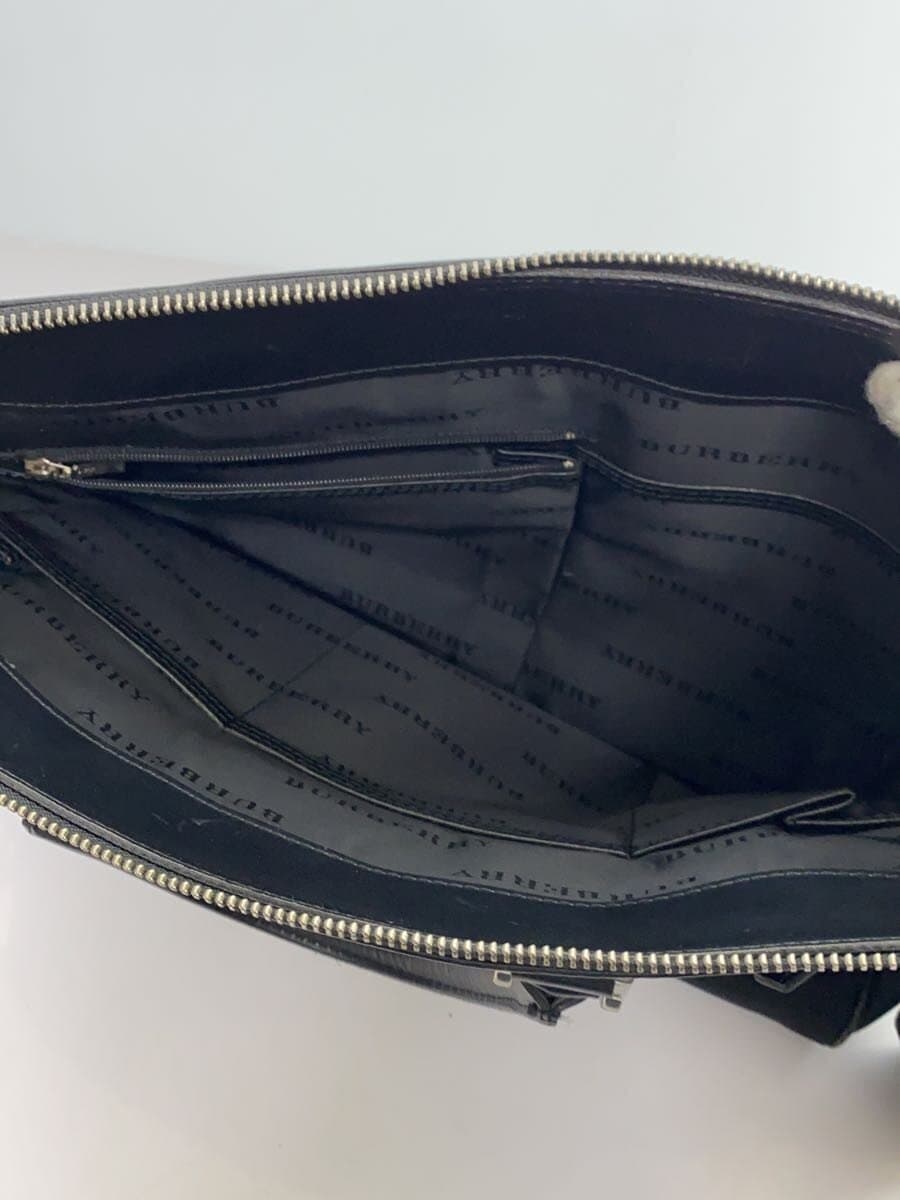 BURBERRY Business Bag Nylon Black Solid Color 6