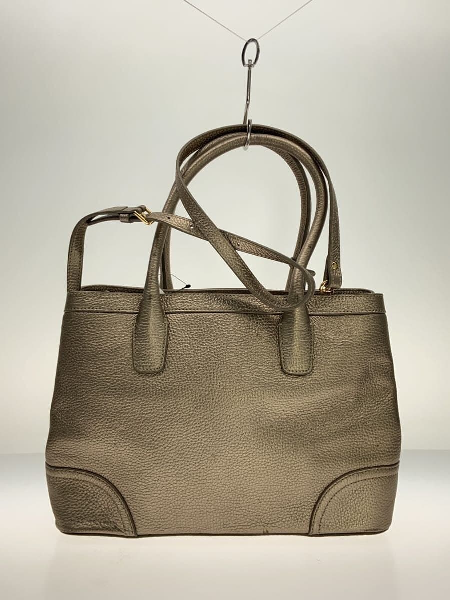 RALPH LAUREN bag leather GLD plain 3