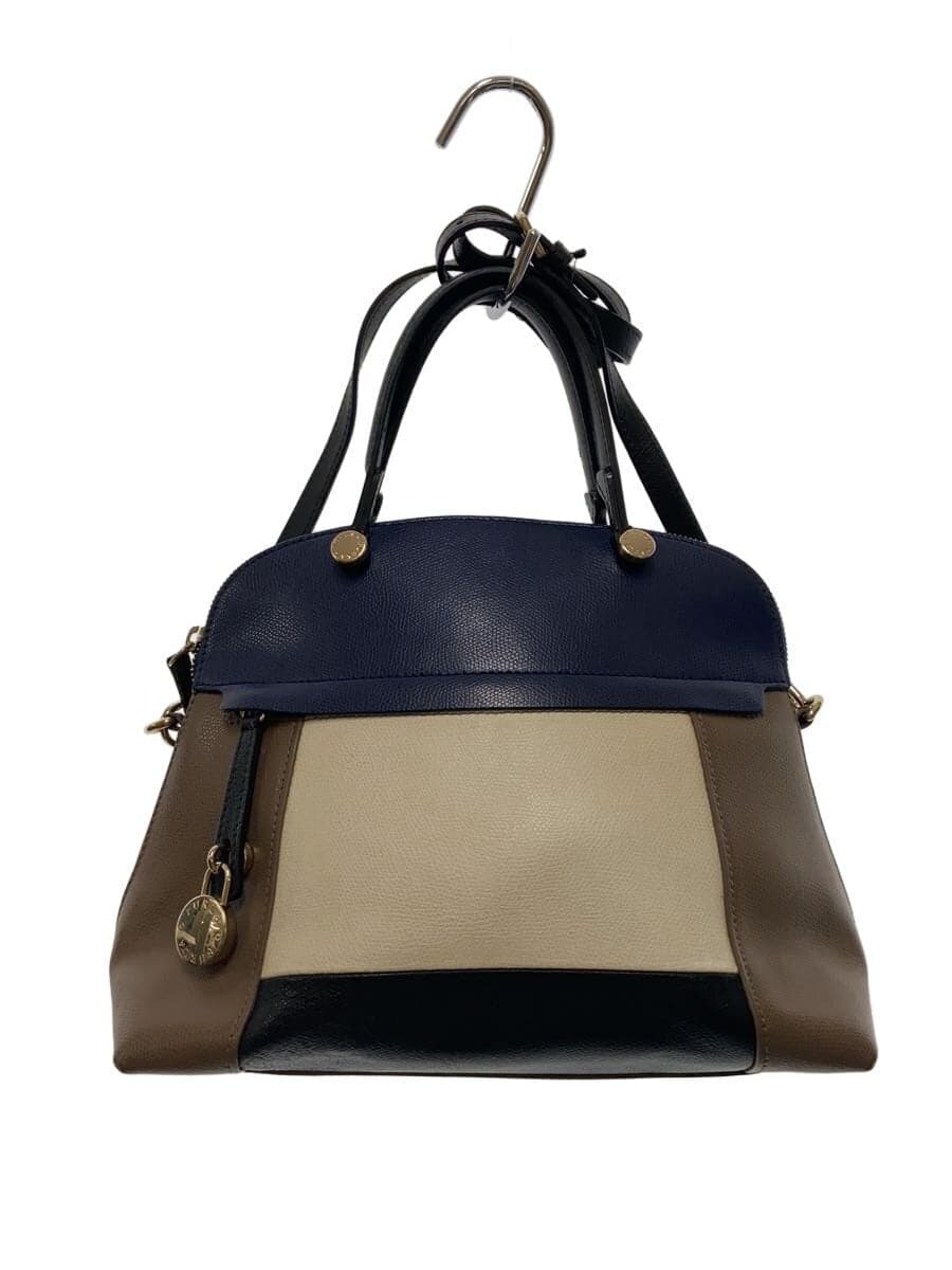 FURLAPiper Handbag Leather NVY